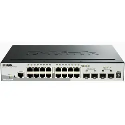 D-Link DGS-1510-20 commutateur réseau Géré L3 Gigabit Ethernet (10/100/1000) Noir (DGS-1510-20)