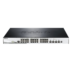D-Link DGS-1510-28XMP commutateur réseau Géré L2/L3 Gigabit Ethernet (10/100/1000) Noir, Gris Connexion Ethernet, supportant l'a
