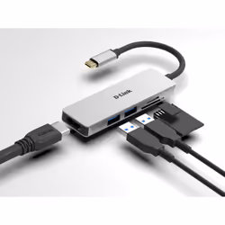 D-Link DUB-M530 station d'accueil Avec fil USB 3.2 Gen 1 (3.1 Gen 1) Type-C Aluminium, Noir (DUB-M530)