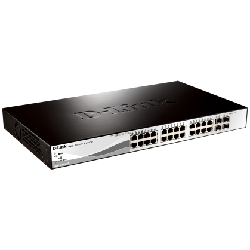 D-Link DGS-1210-28P Géré L2 Gigabit Ethernet (10/100/1000) Connexion Ethernet, supportant l'alimentation via ce port (PoE) 1U