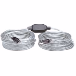 Manhattan 510424, 11 m, USB A, USB B, USB 2.0, Mâle/Mâle, Argent