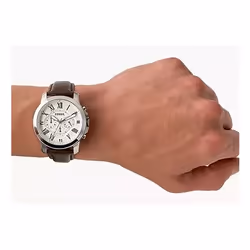 Fossil FS4735 montre Montre bracelet Mâle Quartz Argent