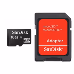 SanDisk 16GB MicroSDHC w/adapter