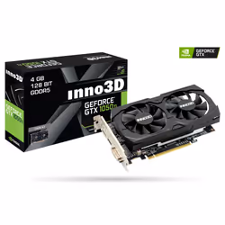 Inno3D GeForce GTX 1050 Ti X2, GeForce GTX 1050 Ti, 4 Go, GDDR5, 128 bit, 7680 x 4320 pixels, PCI Express x16 3.0