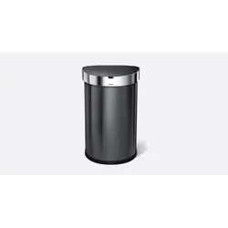 simplehuman ST2021 poubelle 45 L Autres Acier inoxydable Noir