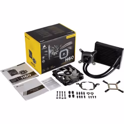 Corsair H60 Processeur All-in-one liquid cooler 12 cm Noir