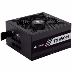 Corsair TX850M, 850 W, 100 - 240 V, 47 - 63 Hz, 12 A, Actif, 130 W