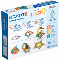 Geomag SuperColor Panels Recycled, Jouet à aimant néodyme, 5 an(s), Multicolore