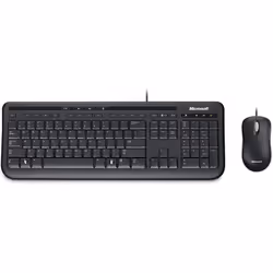 Microsoft Wired Desktop 600, Avec fil, USB, Noir, Souris incluse