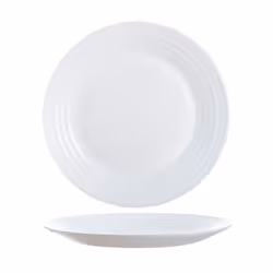 Luminarc Harena Ass Dessert 19 cm, Assiette, Rond, Verre trempé, Blanc, 190 mm, 190 mm