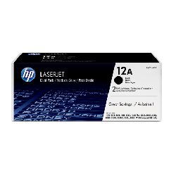 HP 12A pack de 2 toners LaserJet noir authentiques