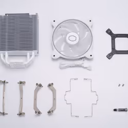 Cooler Master Hyper 212 Halo White Processeur Refroidisseur d'air 12 cm Blanc - Vue supplémentaire 14