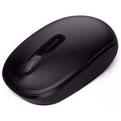 Microsoft Wireless Mobile Mouse 1850, Ambidextre, RF sans fil, Noir