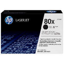 HP 80X toner LaserJet noir grande capacité authentique