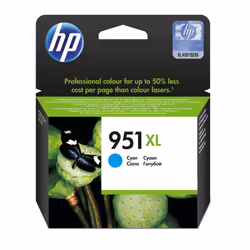 HP 951XL cartouche d'encre cyan grande capacité authentique, Rendement élevé (XL), Encre à pigments, 24 ml, 1500 pages, 1 piè ...