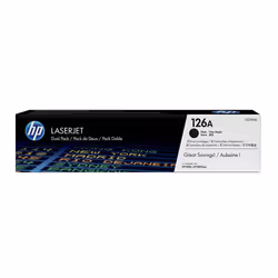 HP 126A pack de 2 toners LaserJet noir authentiques, 2400 pages, Noir, 2 pièce(s)