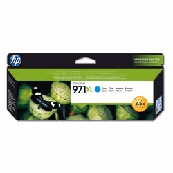 HP 971XL cartouche d'encre cyan grande capacité authentique, Rendement élevé (XL), Encre à pigments, 86,5 ml, 6600 pages, 1 p ...