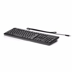 HP Clavier USB (kit 14), Taille réelle (100 %), Avec fil, USB, QWERTY, Noir