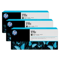 HP 771C pack de 3 cartouches d'encre DesignJet noir mat, 775 ml (B6Y31A)