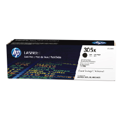 HP 305X pack de 2 toners LaserJet noir grande capacité authentiques