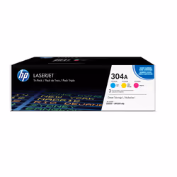 HP 304A pack de 3 toners LaserJet cyan/magenta/jaune authentiques, 2800 pages, Cyan, Magenta, Jaune, 3 pièce(s)