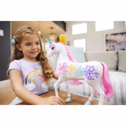 Barbie Dreamtopia Licorne Arc-En-Ciel Sons Et Lumières (Blonde) - Vue supplémentaire 2