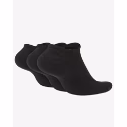 Nike Training No-Show Unisexe Chaussettes avec talon Noir 3 paire(s)
