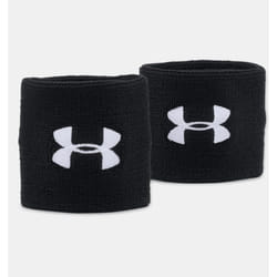 Under Armour UA 3" Noir Poignet en tissu éponge