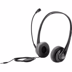 HP Casque stéréo 3,5 mm, Casque, Arceau, Bureau/Centre d'appels, Noir, Binaural, Chine
