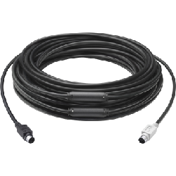 Logitech GROUP 15m Extender Cable câble PS/2 6-p Mini-DIN Noir (939-001490)