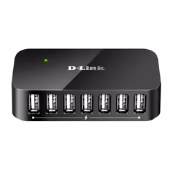 D-Link DUBH7, USB 2.0, USB Type-B, 480 Mbit/s, Noir, FCC, CE, C-Tick, VCCI, IC, RoHS, Windows 7, Windows Vista, Windows XP