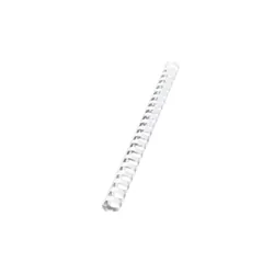 100 Reliures Spirale Plastique 19mm Blanc