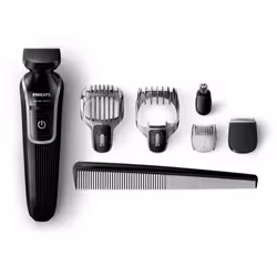 Philips MULTIGROOM Series 3000 QG3342/23, Lame auto-aiguisable, Noir, Gris