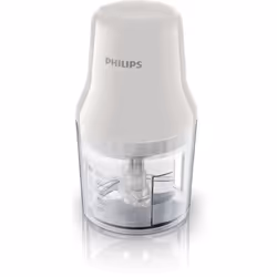Philips Daily Collection HR1393/00 Hachoir compact 450W - Blanc, 0,7 L, Transparent, Blanc, Plastique, 450 W, 220-240 V, 50 - ...