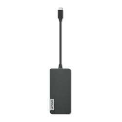 Concentrateur USB-C Lenovo GX90T77924, 5000 Mbit/s, Gris