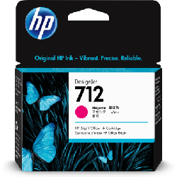 HP Cartouche d'encre DesignJet 712, magenta, 29 ml (3ED68A)