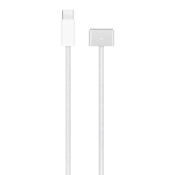 Câble USB-C MagSafe 3 Blanc pour MacBook, Compatible avec MacBook Air et Pro