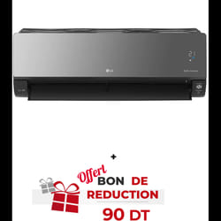 Climatiseur LG 24000 BTU ARTCOOL MIRROR UVnano WiFi / Chaud/Froid / Noir