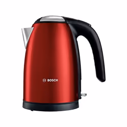 Bosch TWK7804, 1,7 L, 2200 W, Rouge, Synthétiques, Indicateur de niveau d'eau, Arrêt de sécurité en cas de surchauffe