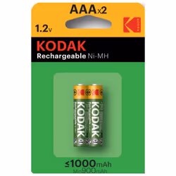 2x Piles KODAK Rechargeable 1000mAh (887930954029)