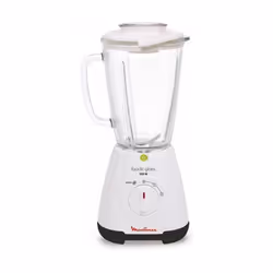 Moulinex LM310112, Mélangeur de table, 1,75 L, Transparent, Blanc