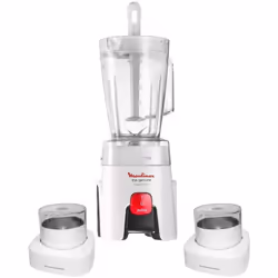 Blender MOULINEX LM242025 avec râpe et meuleuse - Puissance: 450 Watts - Capacité du Bol: 1.5 Litres - Matière du Bol: Plasti ...