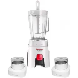 Blender Moulinex LM242025 + 2 accessoires 450W - Blanc