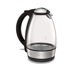 Tefal Glass Vision bouilloire 1,7 L 2400 W Noir, Acier inoxydable, Transparent