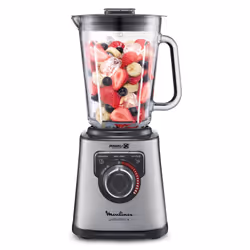 Moulinex perfect mix +, Mélangeur de table, 1,5 L, Fonction d'impulsion, Pileur de glace, 1200 W, Acier, Gris