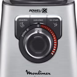 Moulinex perfect mix + 1,5 L Mélangeur de table 1200 W Acier, Gris