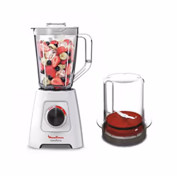 Blender Moulinex Blende force + Accessoires Broyeurs - Puissance 600W - Capacité: 2L - Smart Lock - 1 moulin à café - 2 vites ...