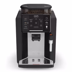 Krups Sensation EA910A, Machine à expresso, 1,7 L, Café en grains, Broyeur intégré, 1450 W, Noir, Chrome