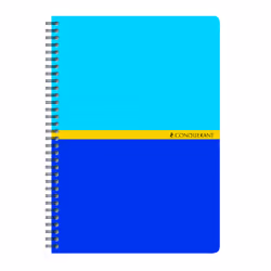Conquerant 100105030, Monochromatique, Couleurs assorties, A5, 180 feuilles, 70 g/m², Papier quadrillé