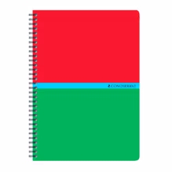Conquerant 100105030 bloc-notes A5 180 feuilles Couleurs assorties
